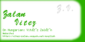 zalan vitez business card
